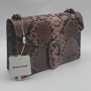 Marina Galanti Crossbody Bag Genuine Italian Leather NWT